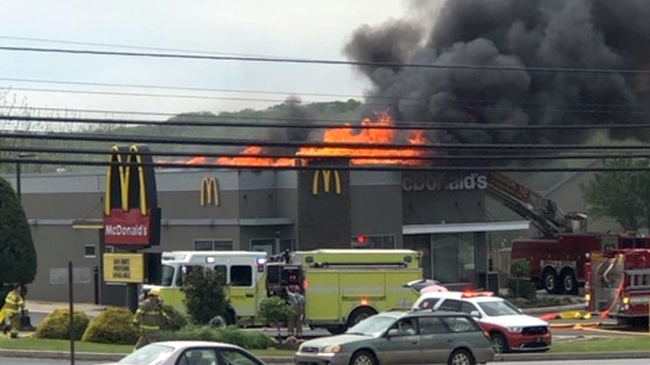 Fire at McDonald's in Ontelaunee